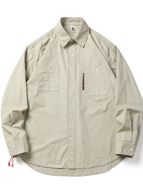 BLACK ARMADA 2025春季纯棉水洗简约百搭衬衫日系复古休闲上衣