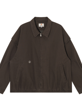 BSAPA 2025秋装新款刺绣小LOGO水洗夹克外套男女潮流青少年上衣