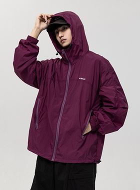 ABOOXCAO 夏季新款户外轻薄印花防晒衣日系中性风宽松百搭皮肤衣