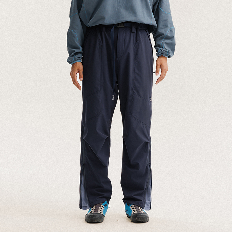 BLACK ARMADA秋季新款美式户外防风冲锋裤徒步旅行宽松软壳休闲裤