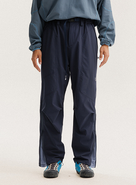 BLACK ARMADA秋季新款美式户外防风冲锋裤徒步旅行宽松软壳休闲裤