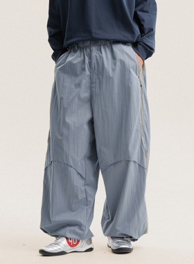 BLACK ARMADA秋季户外山系轻量化速干登山徒步情侣拼接冲锋伞兵裤