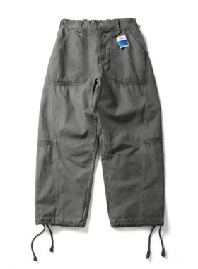 BLACK ARMADA 秋冬美式复古脏染水洗宽松直筒裤重磅工装休闲裤