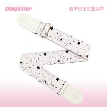 浅粉小羊星星电木吉他贝斯尤克里里背带可调节肩带加厚布摇滚民谣