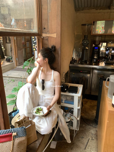 SeeUbye自带胸垫工字背心女2026夏季新款韩系简约吊带背心女修身