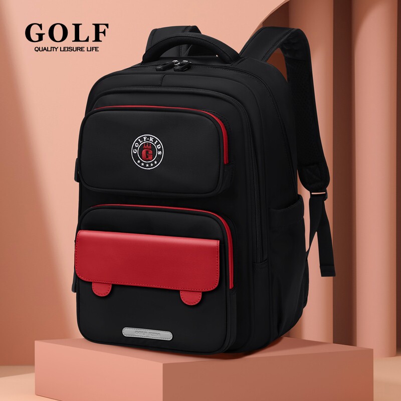 GOLF儿童书包2025新款小学生一二三到六年级超轻护脊减负双肩背包