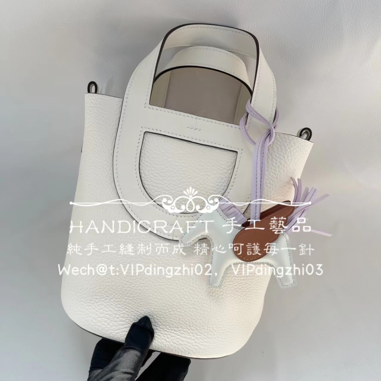 猪鼻子菜篮子水桶包奶油白