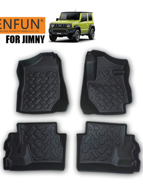 适用于07-18-22Jiminy铃木吉姆尼脚垫防水3D汽车左右驾脚垫尾箱垫