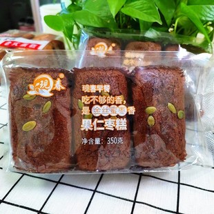 现春早餐金丝蜜枣果仁枣糕东北特产代餐饱腹面包休闲零食传统糕点