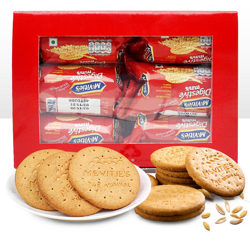 Mcvities麦维他全麦原味消化饼干390g燕麦粗粮代餐小零食包邮xx