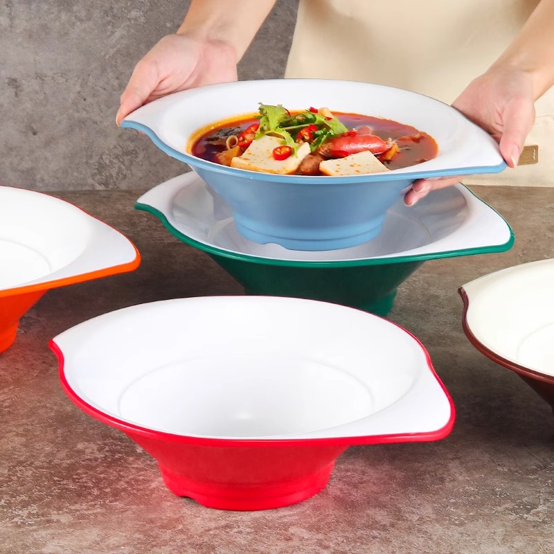 密胺碗网红双耳拉面碗商用