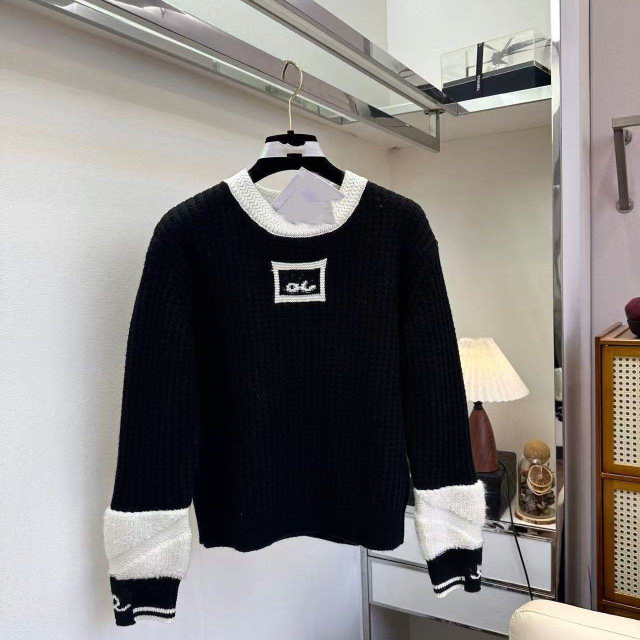 好漂亮好漂亮学院风撞色翻领针织开衫女长袖钮扣毛衣轻奢高级感潮