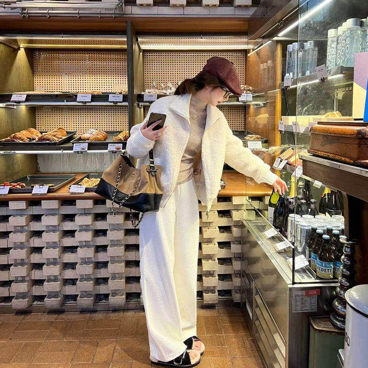 好漂亮好漂亮羊羔毛拉链夹克外套女2025年冬季新款短上衣宽松休闲