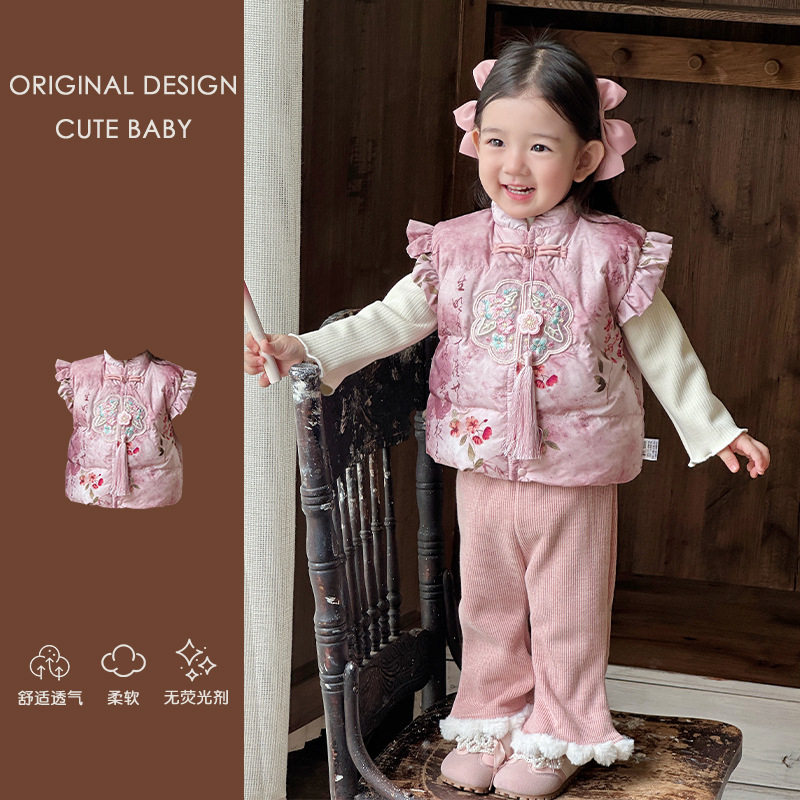 婴幼儿秋冬新款可爱女宝宝羽绒马甲轻薄羽绒衣服90白鸭绒马夹外套,童装/婴儿装/亲子装,羽绒马甲,淘宝优惠券,粉丝福利购,淘宝优惠卷