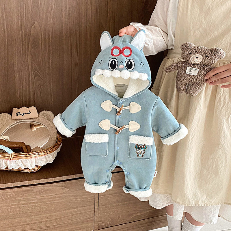 婴儿连体衣冬季加厚外出服宝宝衣服婴幼儿加厚冬装皮毛一体洋气,童装/婴儿装/亲子装,皮草/仿皮草,淘宝优惠券,粉丝福利购,淘宝优惠卷