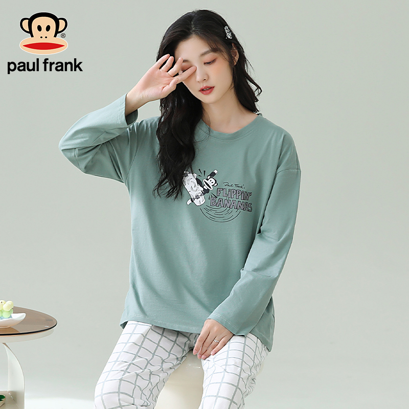 大嘴猴睡衣女纯棉高级感运动套装