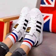 Giày thể thao nữ Adidas mùa hè 2019 mới dành cho trẻ em lớn giày thể thao vàng tiêu chuẩn vỏ sò - Giày dép trẻ em / Giầy trẻ