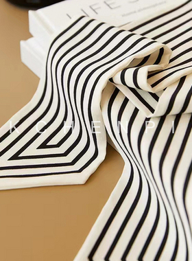 《简约城市》双绉长条丝巾 120x10cm YM-SZSL3697