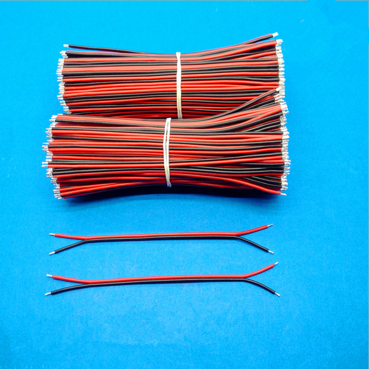 厂家直销rvb红黑线连接排线剪切加工 纯铜电源线 0.3平方导线定制