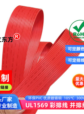 20P全红排线1569电子线耐105度医疗智能仪器设备电源延长线直销