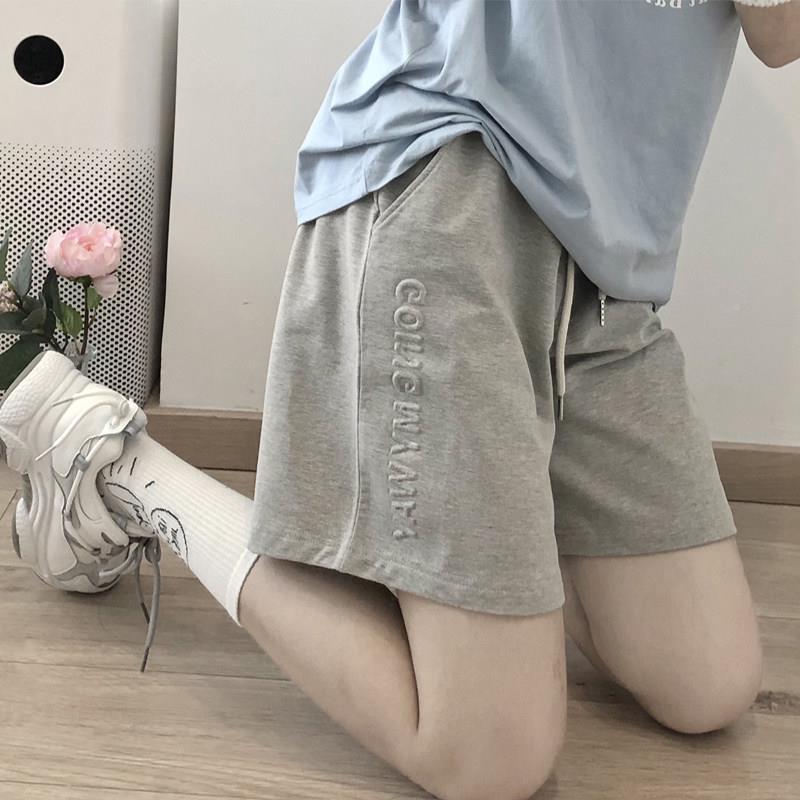 动短裤女6直筒高腰202年T6080夏季薄新运款派宽松显瘦纯棉洋五分