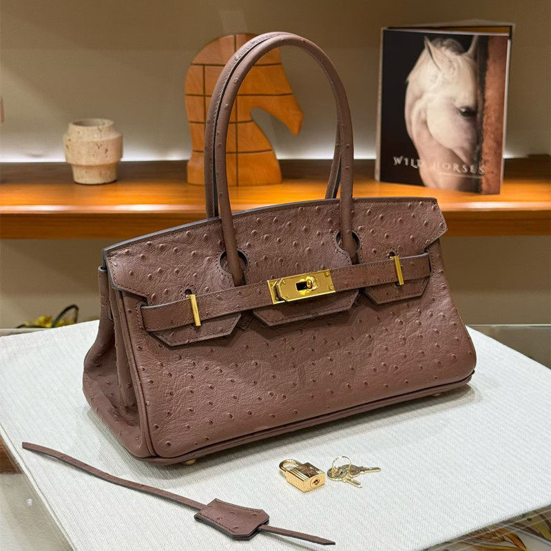 鸵鸟纹牛皮大牌女真皮女包手提包时尚单肩包斜挎包高级横款铂金包,箱包皮具/热销女包/男包,通用款女包,淘宝优惠券,粉丝福利购,淘宝优惠卷