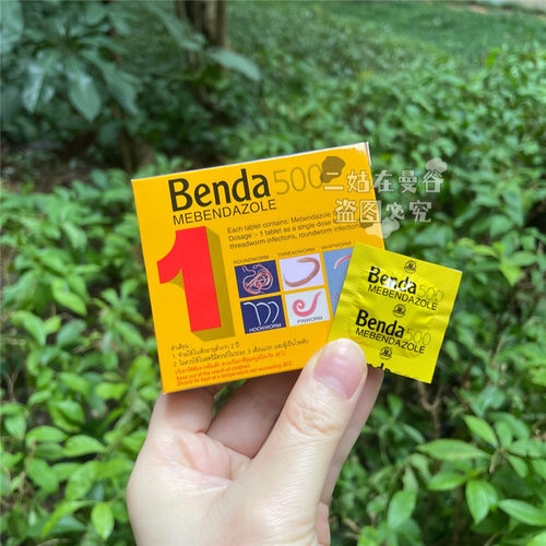 泰国本土Benda500儿童肠虫清宝塔糖蛔虫打驱虫成人1粒装原装