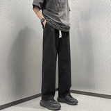 牛仔裤男士2025春季高街直筒阔腿休闲长裤子K96-P32，男装牛仔裤，星座205-2