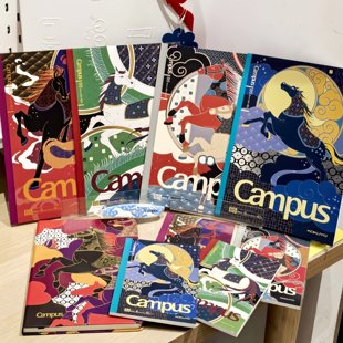 日本kokuyo国誉笔记本2026马年限定无线装订本联名Campus胶装笔记本套装B5学生用A6口袋本日记高中初中生文具