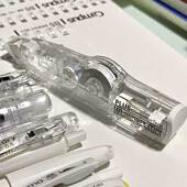 625 高级感全透明日本PLUS普乐士修正带WH 635 626涂改带可换替芯5mm涂改带改正带小学生用ins风日系改错带