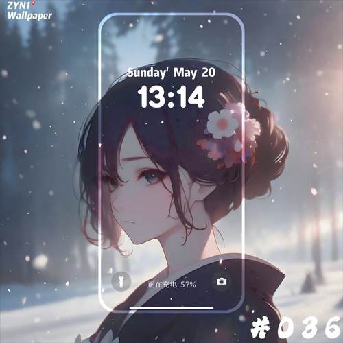 动态壁纸丨和服少女丨036