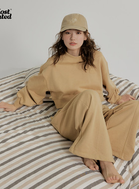 mostwantedlab春新款彩虹硅胶烫标休闲套头情侣卫衣圆领上衣