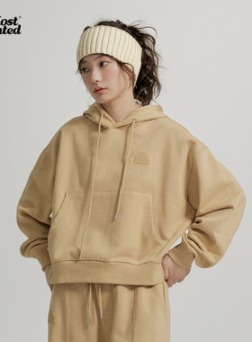 mostwantedlab春新款彩虹硅胶烫标休闲潮流连帽卫衣情侣上衣