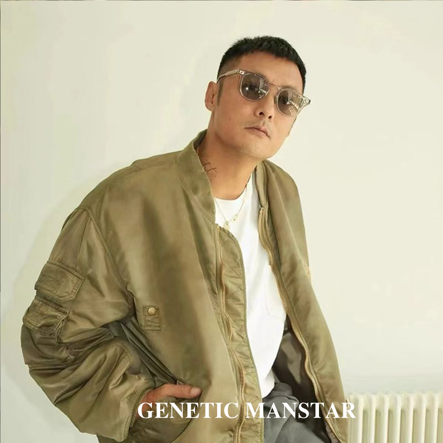 茶色墨镜余文乐同款防晒墨镜防紫外线开车男士复古太阳镜近视渐变