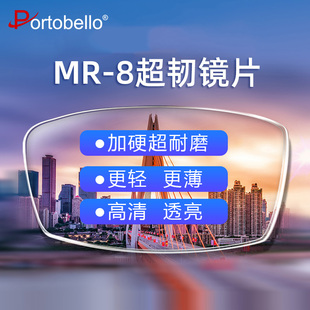 8超韧树脂非球面防蓝光镜片网上实体店近视眼睛眼镜片 1.60MR