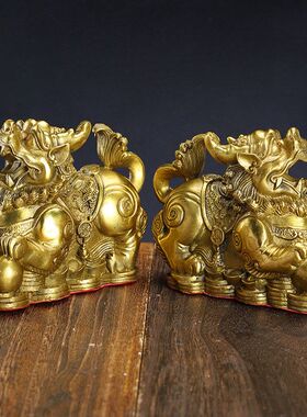 貔貅招才摆件一对客厅玄关