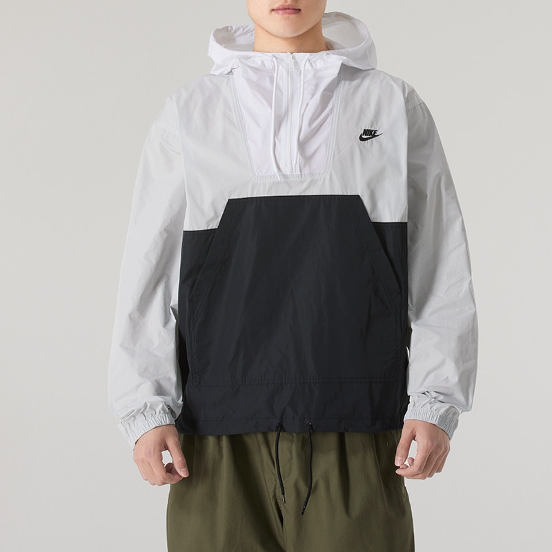 正品Nike耐克新款男日常休闲连帽运动刺绣微标夹克外套HJ1958