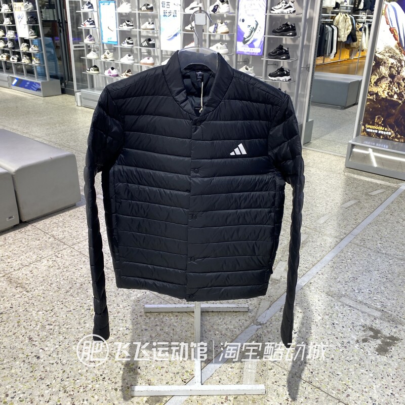 阿迪达斯男保暖男立领羽绒服
