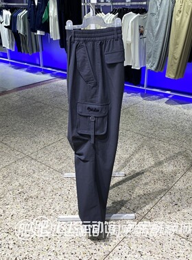 2025秋正品MLB简约百搭型格直筒户外女工装运动休闲梭织长裤FWPV