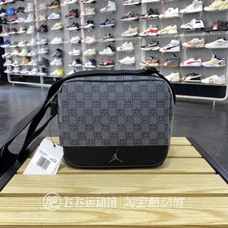 正品NIKE耐克新男女老花满印运动休闲单肩背包斜挎包JD2413021AD