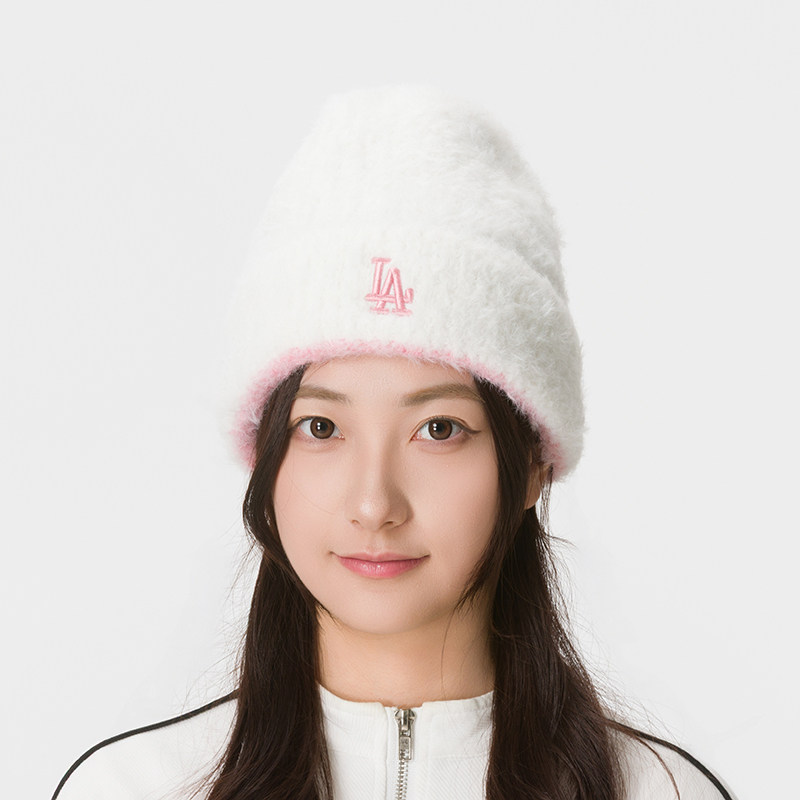 正品MLB女帽针织绒线帽毛线帽