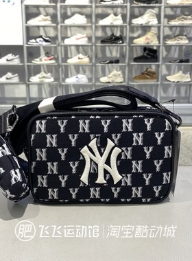 新款正品MLB时尚老花小巧轻便日常女休闲手拎包单肩包斜挎包ACRMD