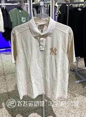 夏正品新款MLB复古翻领百搭男女情侣运动休闲POLO衫短袖T恤3APQB