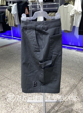 2025新款正品MLB透气舒适工装百搭男女情侣运动休闲针织短裤3ASMV