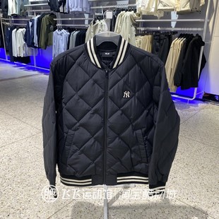 冬新款正品MLB轻薄保暖立领男女情侣运动休闲棒球服羽绒服鹅绒服