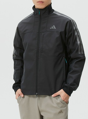 正品ADIDAS阿迪达斯加绒防风立领男装运动休闲梭织夹克外套KR0932