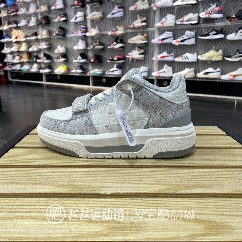 正品MLB男女老花拼接NY字母时尚潮流户外中帮运动休闲板鞋ASXCMMN,运动鞋new,板鞋,淘宝优惠券,粉丝福利购,淘宝优惠卷