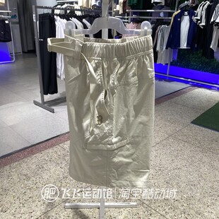 新款正品MLB刺绣LOGO工装口袋透气宽松男女情侣休闲运动梭织短裤