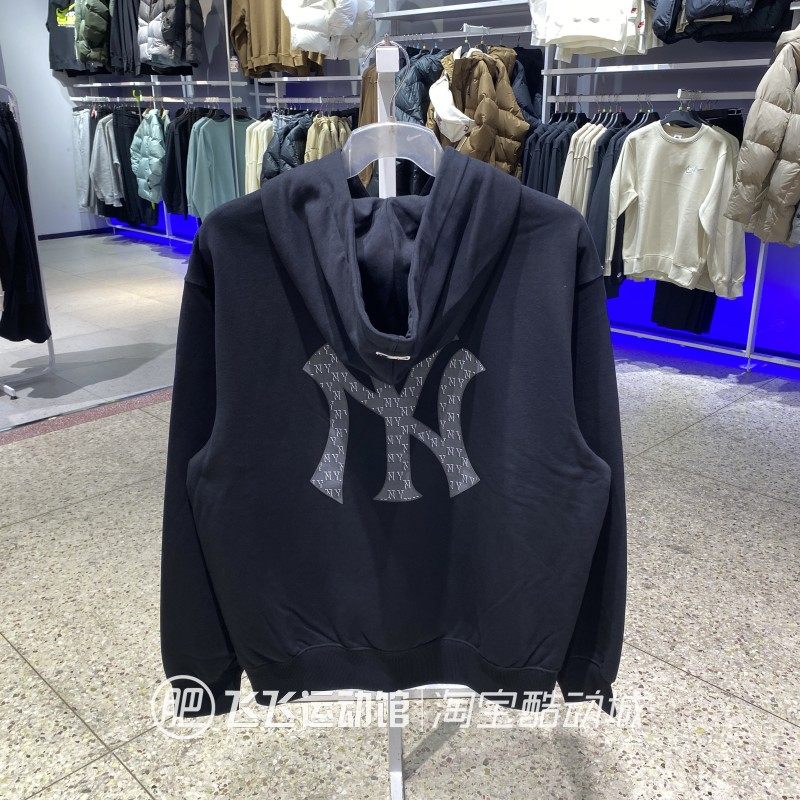 正品MLB百搭户外大标LOGO连帽时尚男女运动休闲针织卫衣套头衫AHD,运动服/休闲服装,运动卫衣/套头衫,淘宝优惠券,粉丝福利购,淘宝优惠卷