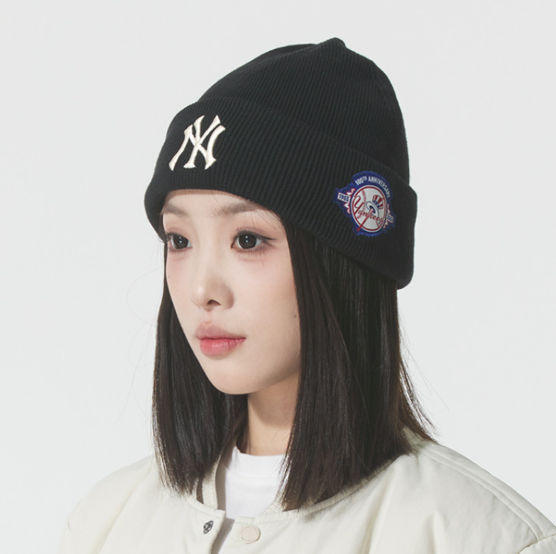 冬新款正品MLB刺绣LOGO保暖时尚情侣男女运动休闲绒线帽针织帽